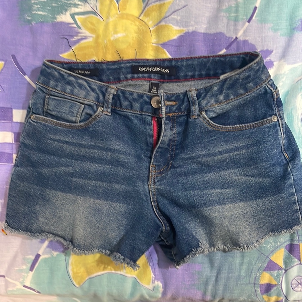 Calvin Klein girl jean shorts